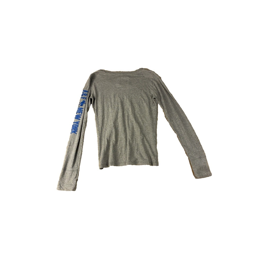 VTG Abercrombie & Fitch Womens Top Y2K Moose Logo Graphic Long Sleeve Tee Medium